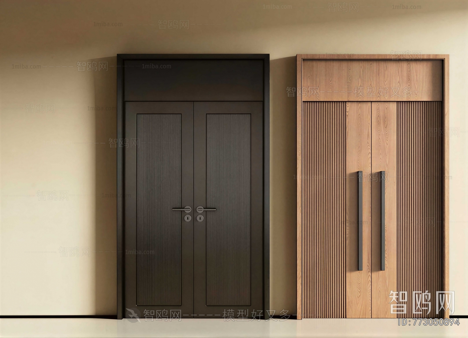Modern Double Door
