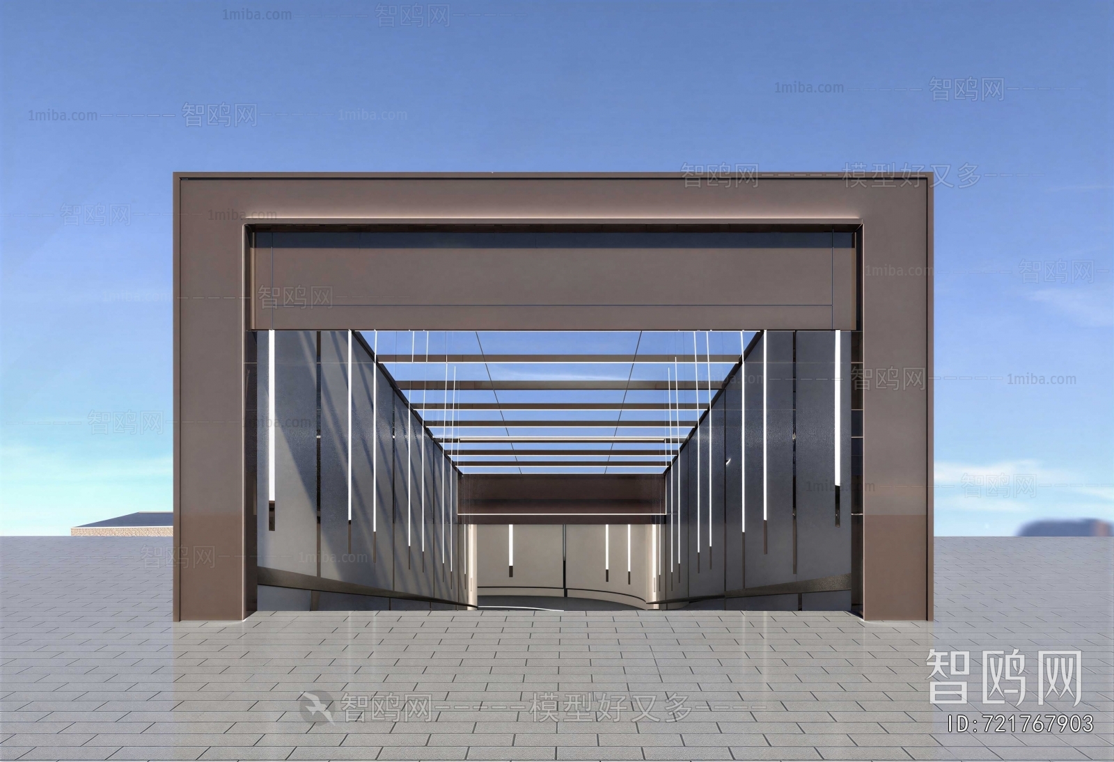 Modern Underground Parking Lot