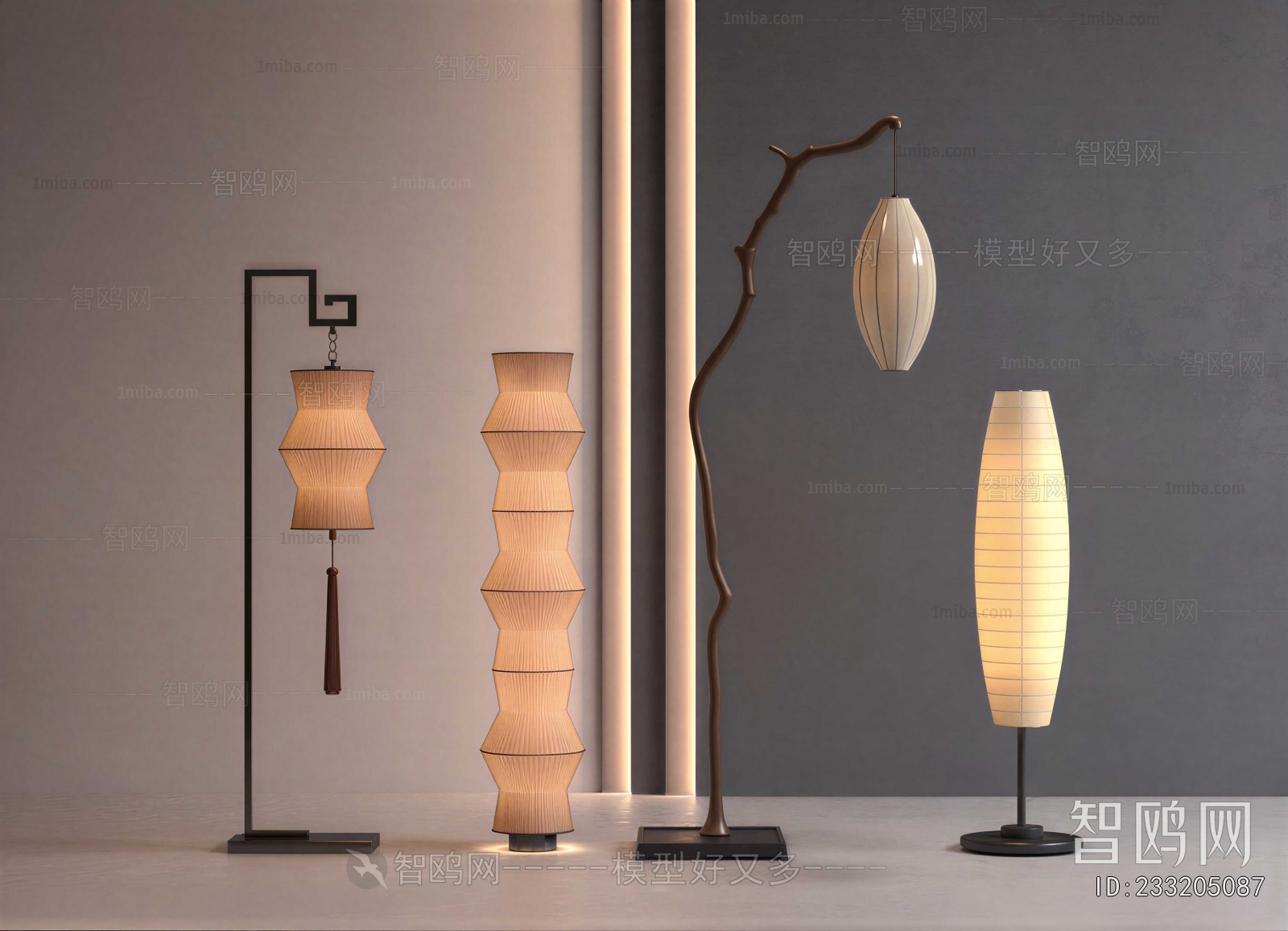 New Chinese Style Floor Lamp