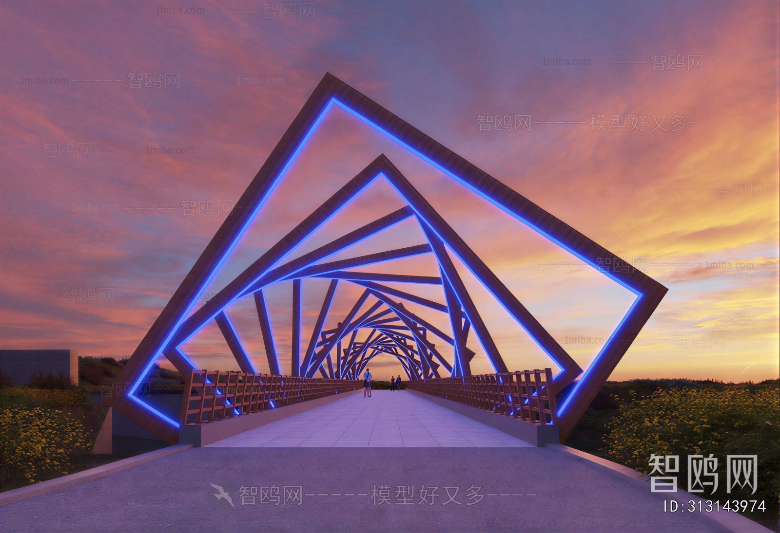 Modern Park Landscape