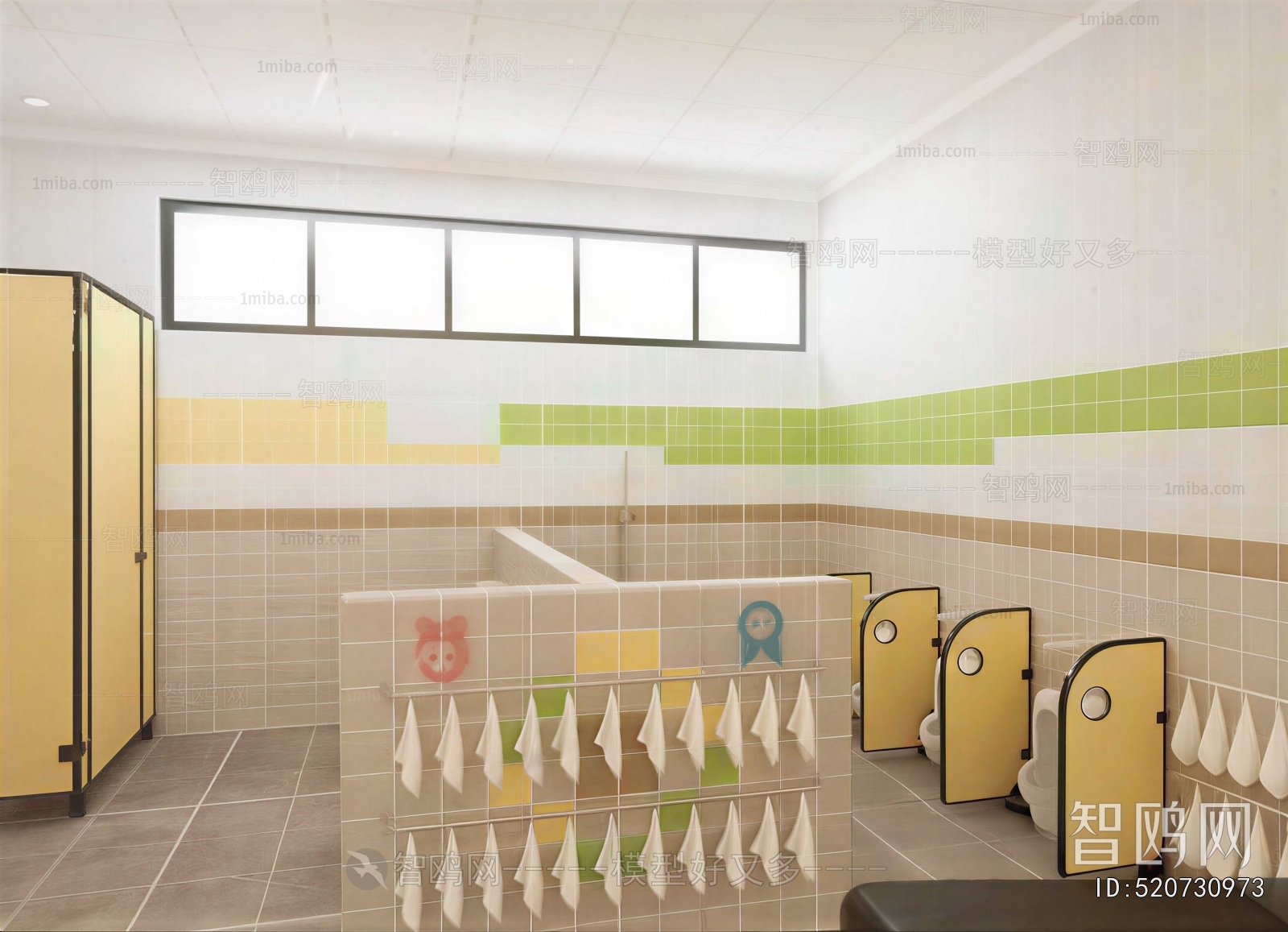 Modern Children's Restroom