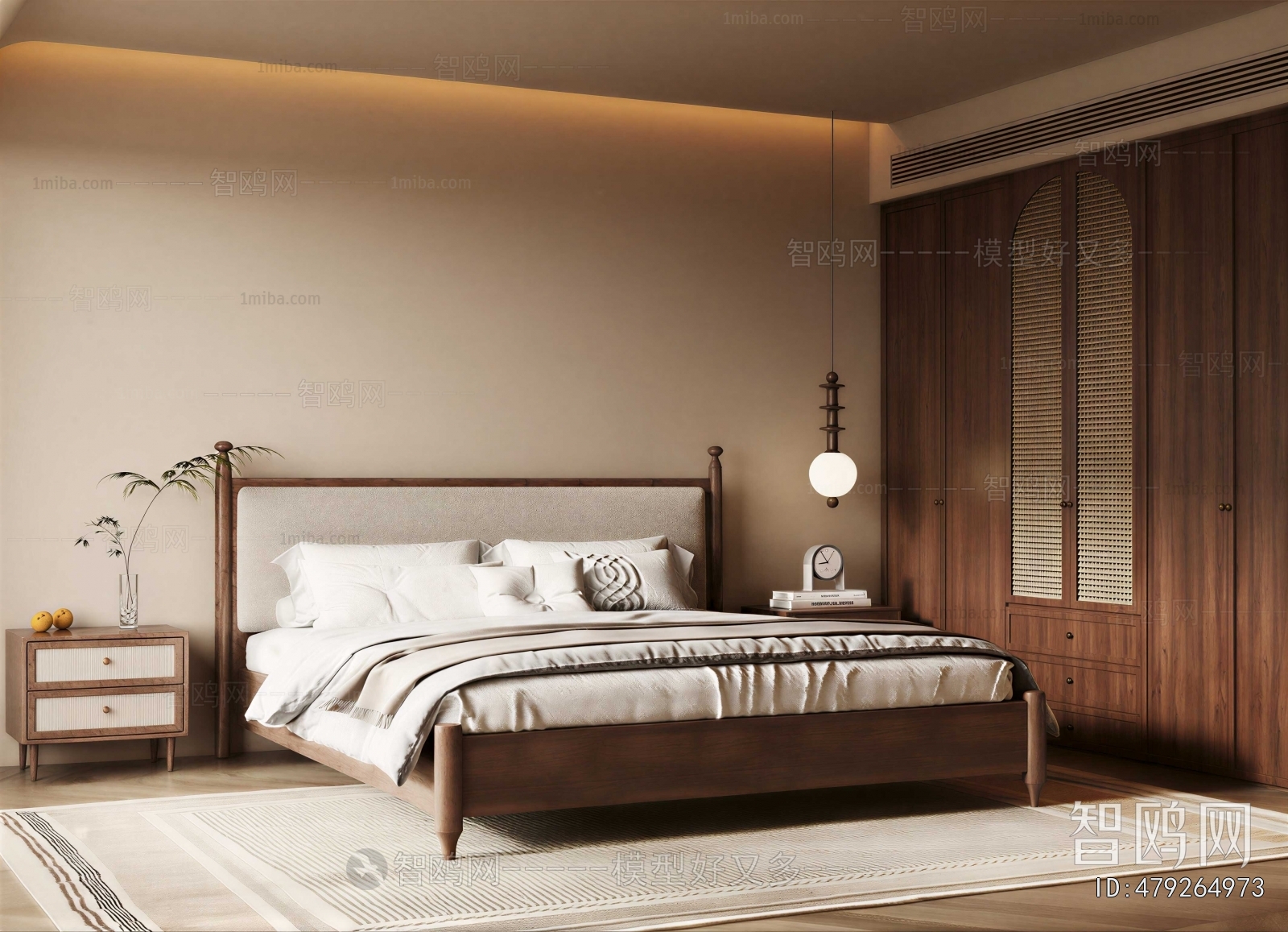 Wabi-sabi Style Bedroom