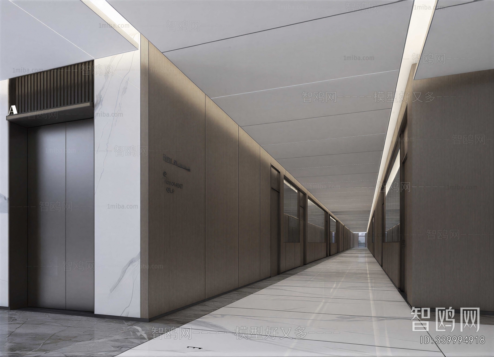 Modern Corridor/elevator Hall