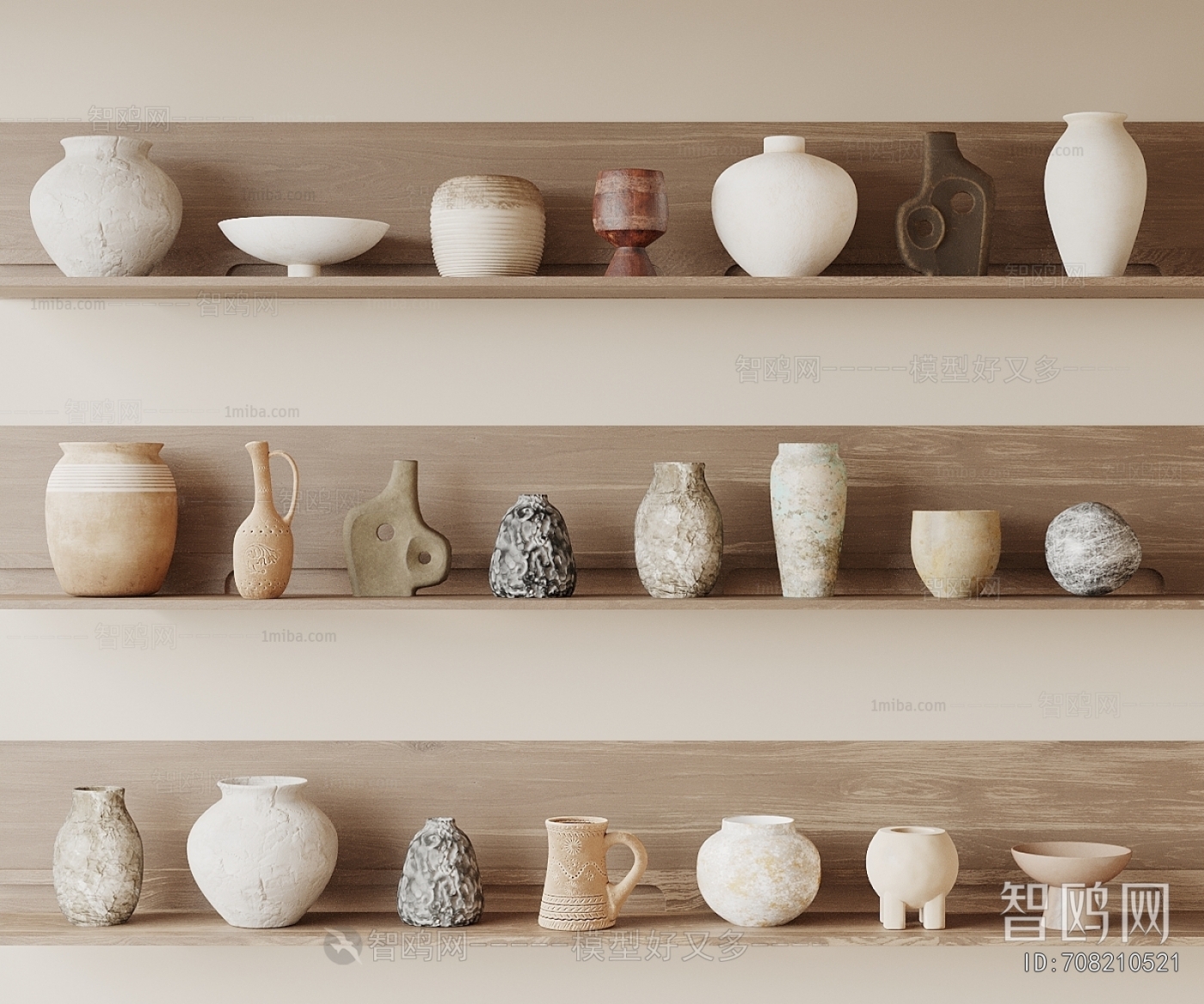 Wabi-sabi Style Clay Pot