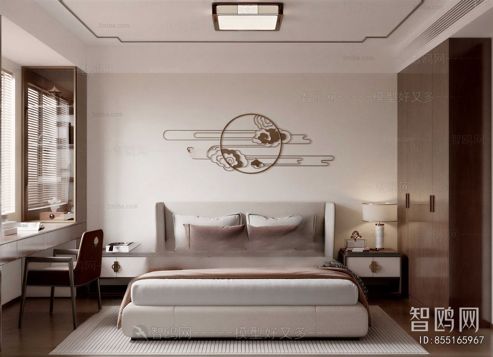 New Chinese Style Bedroom