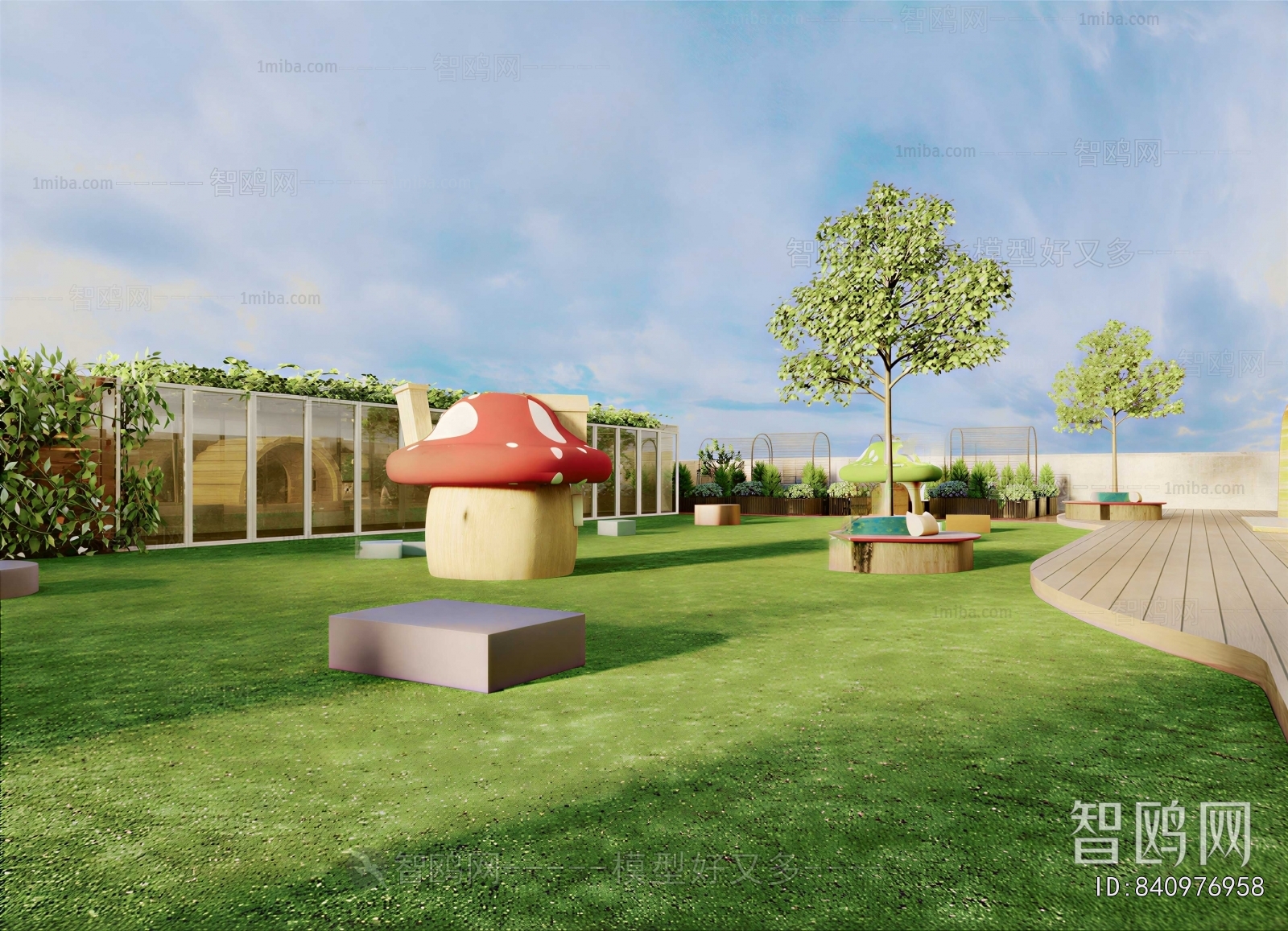 Modern Park Landscape