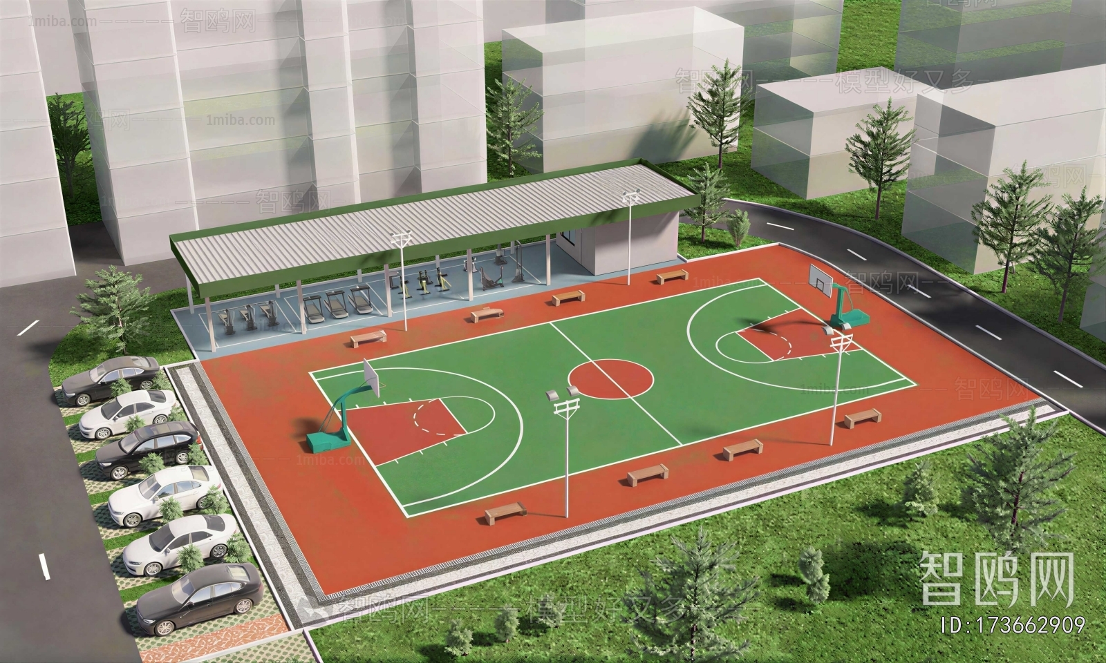 Modern Outdoor Sports Stadium