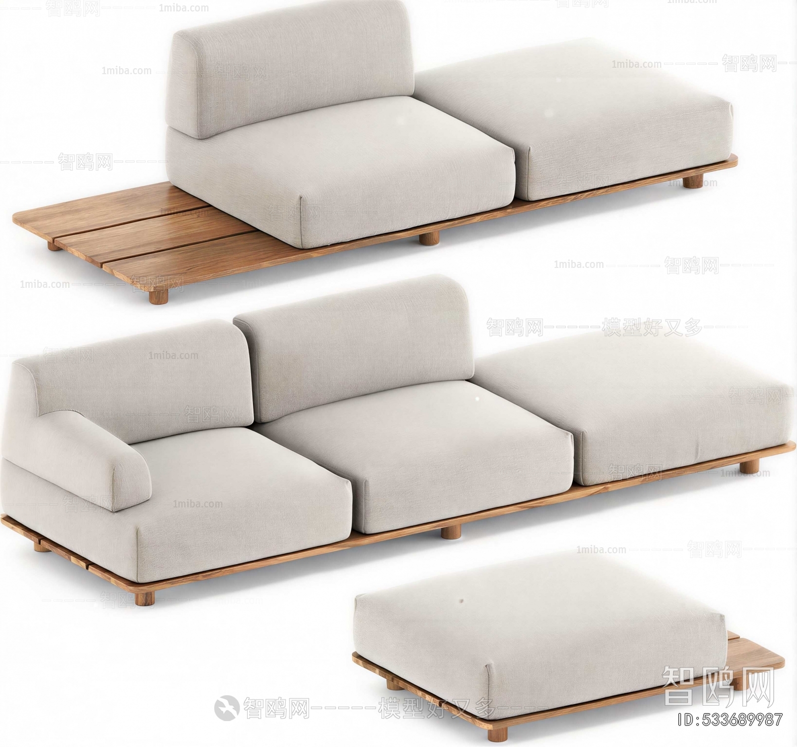 Modern Multi Person Sofa