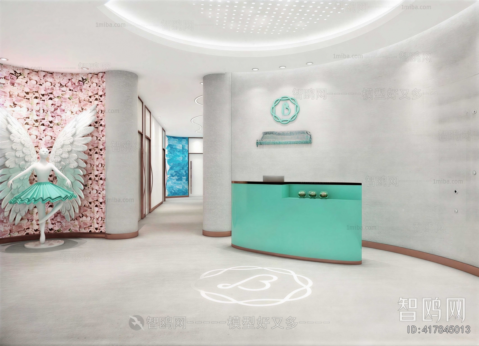 Modern Office Reception Desk