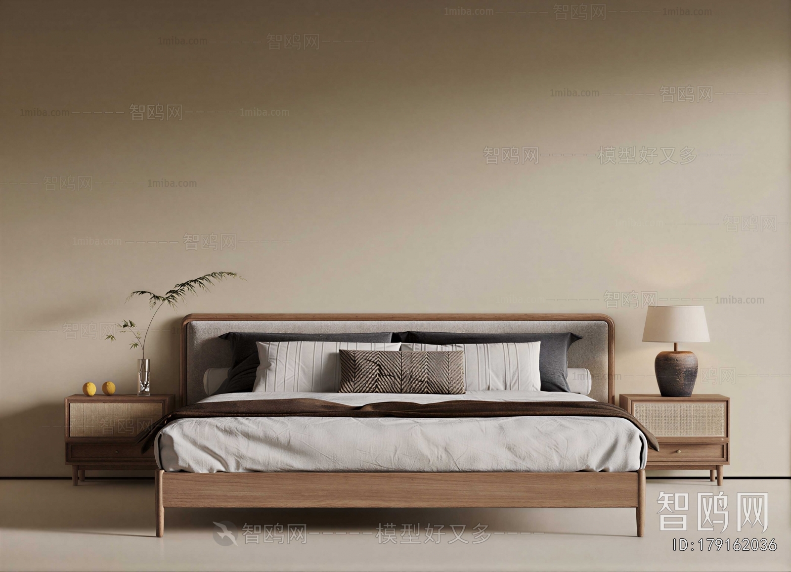 New Chinese Style Double Bed
