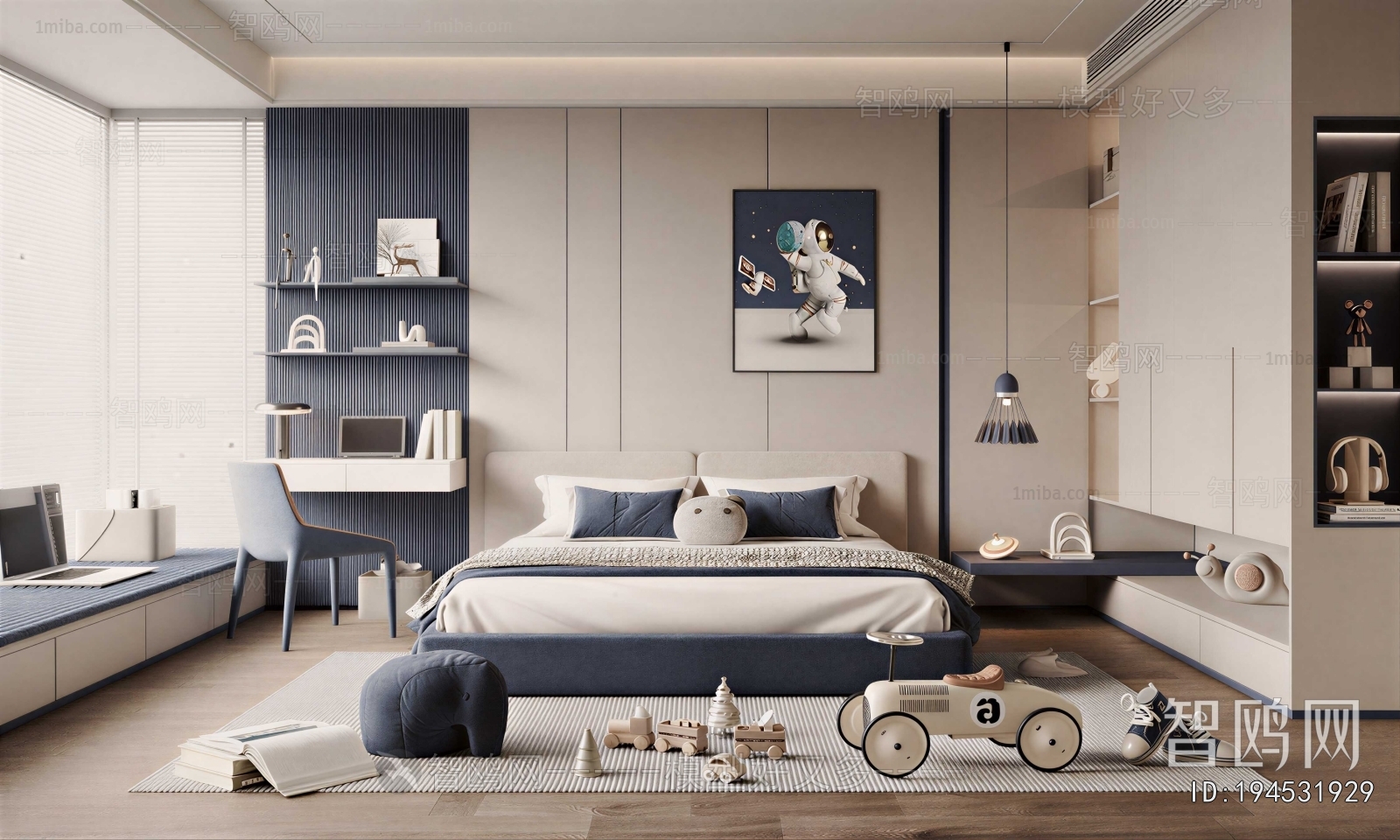 Modern Boy's Room And Son's Room