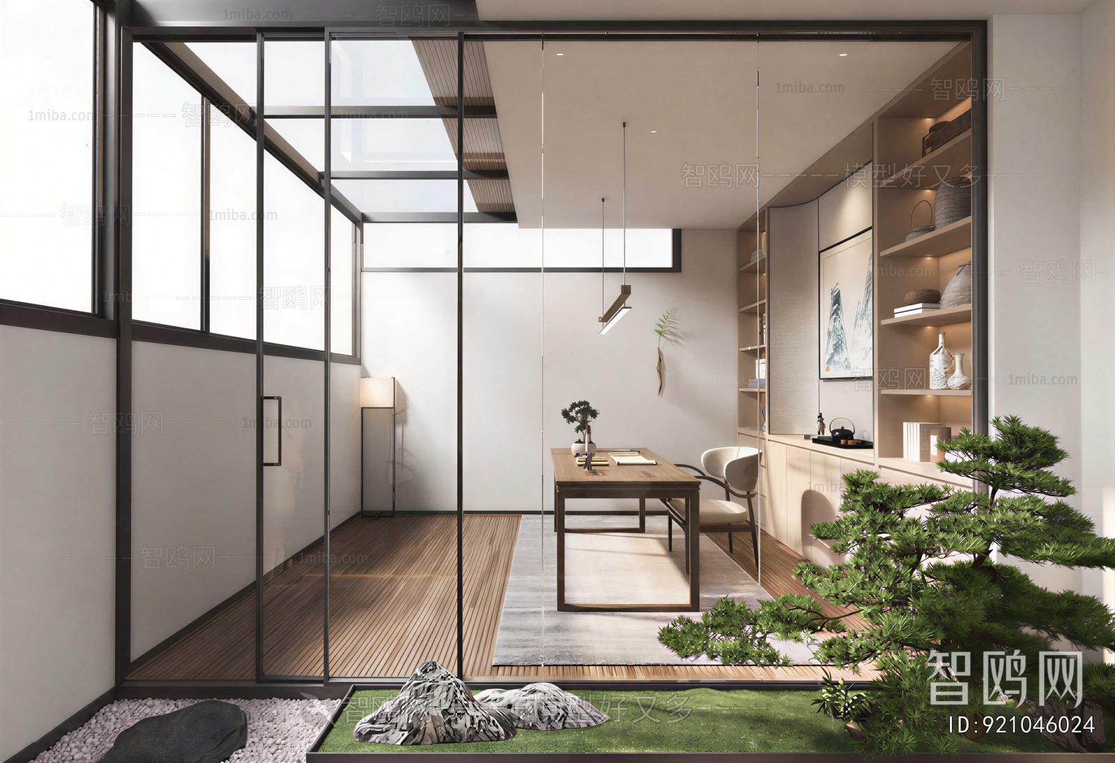 New Chinese Style Study Space