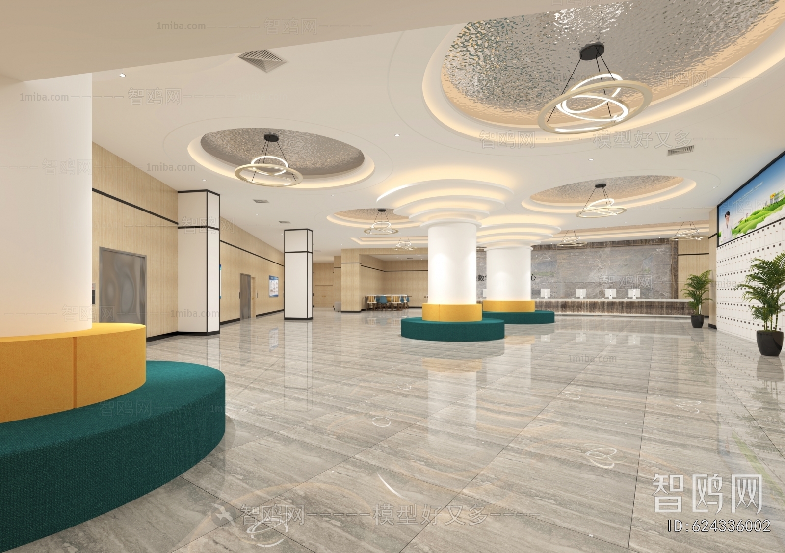 Modern Office Reception Desk