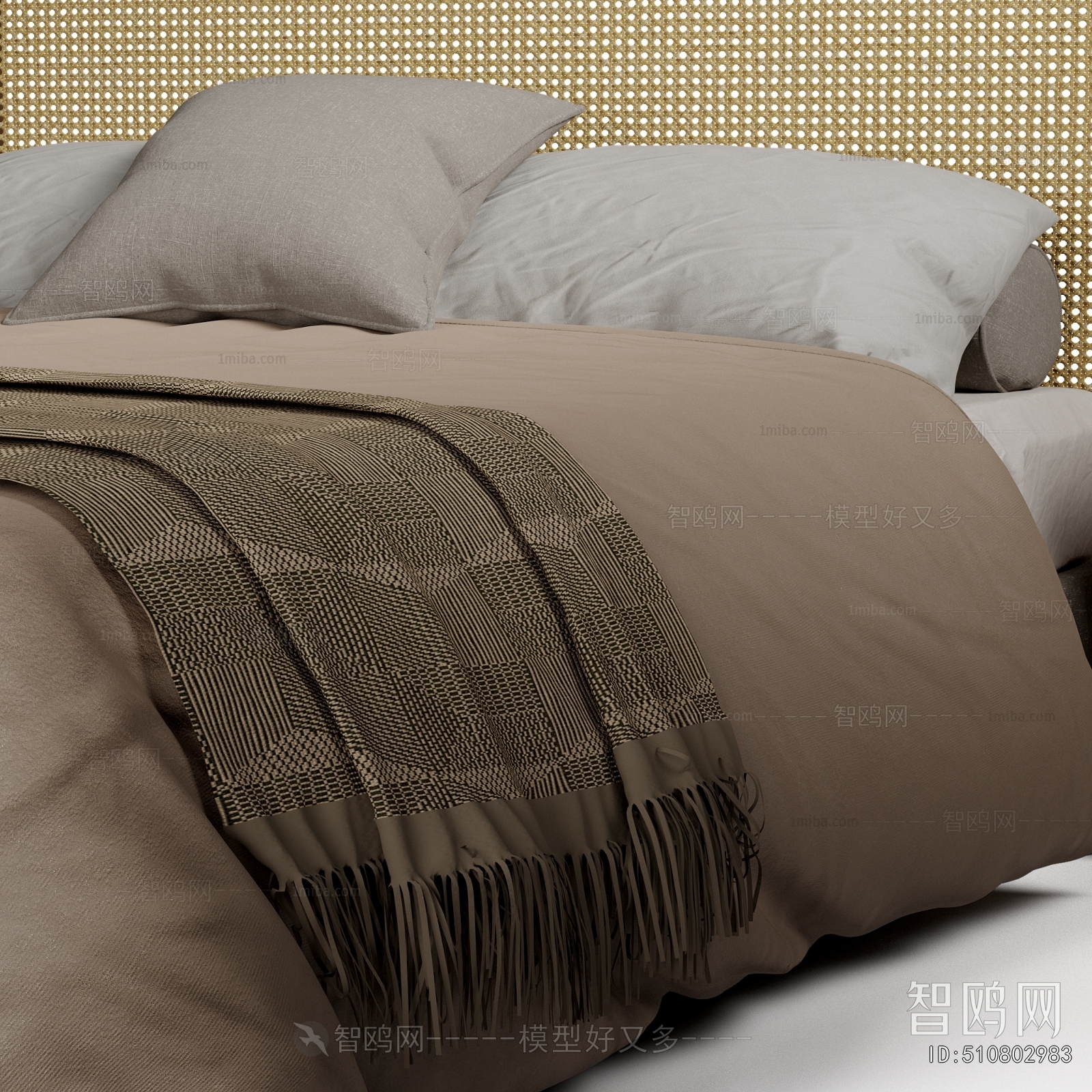 Wabi-sabi Style Double Bed