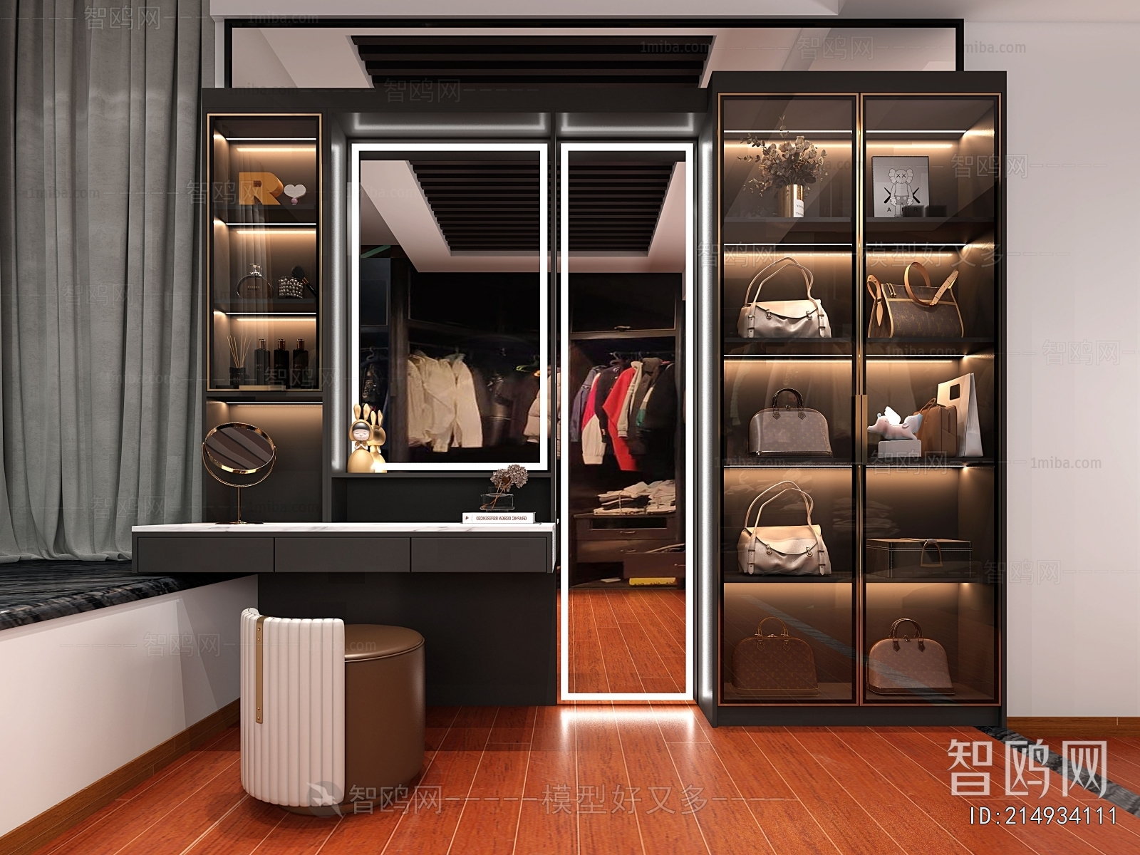 Modern Clothes Storage Area