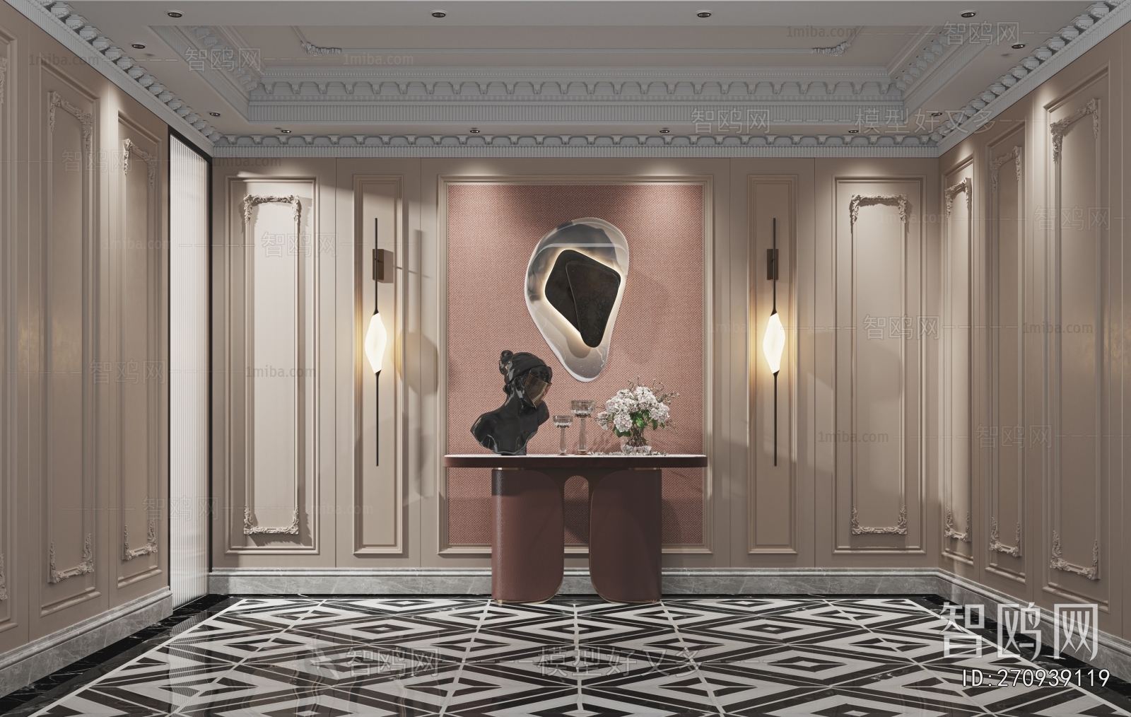 French Style Hallway
