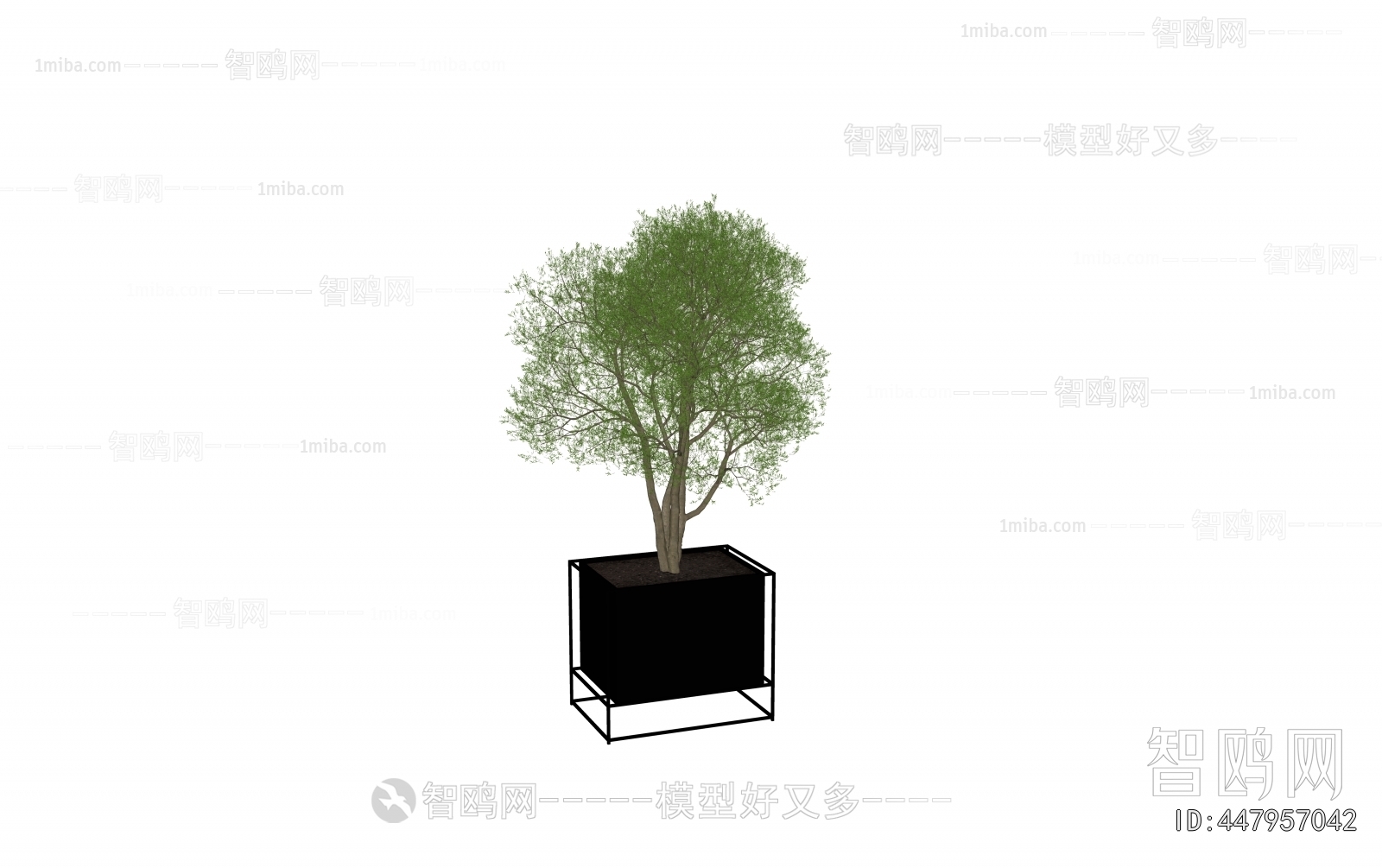 Modern Ground Green Plant Potted Plants