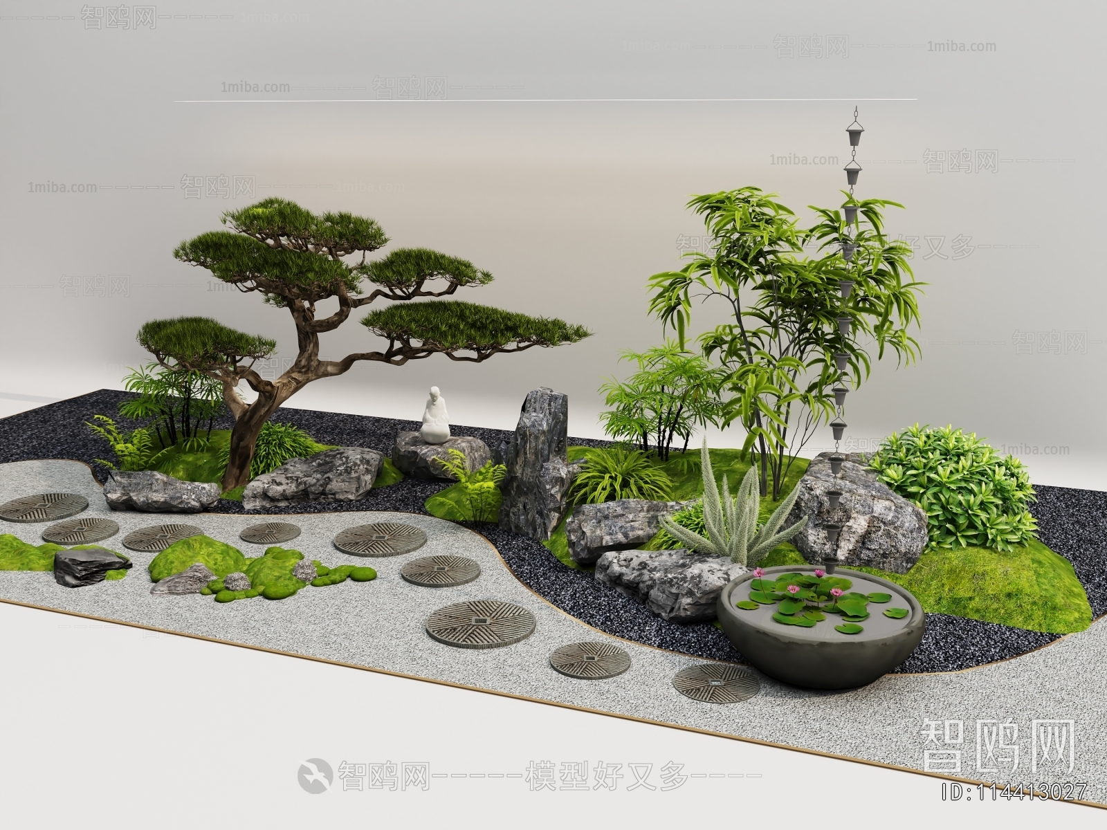 New Chinese Style Plant Landscaping