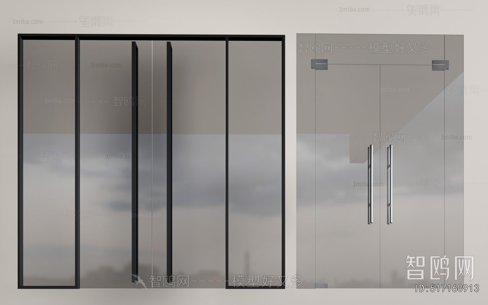 Modern Double Door