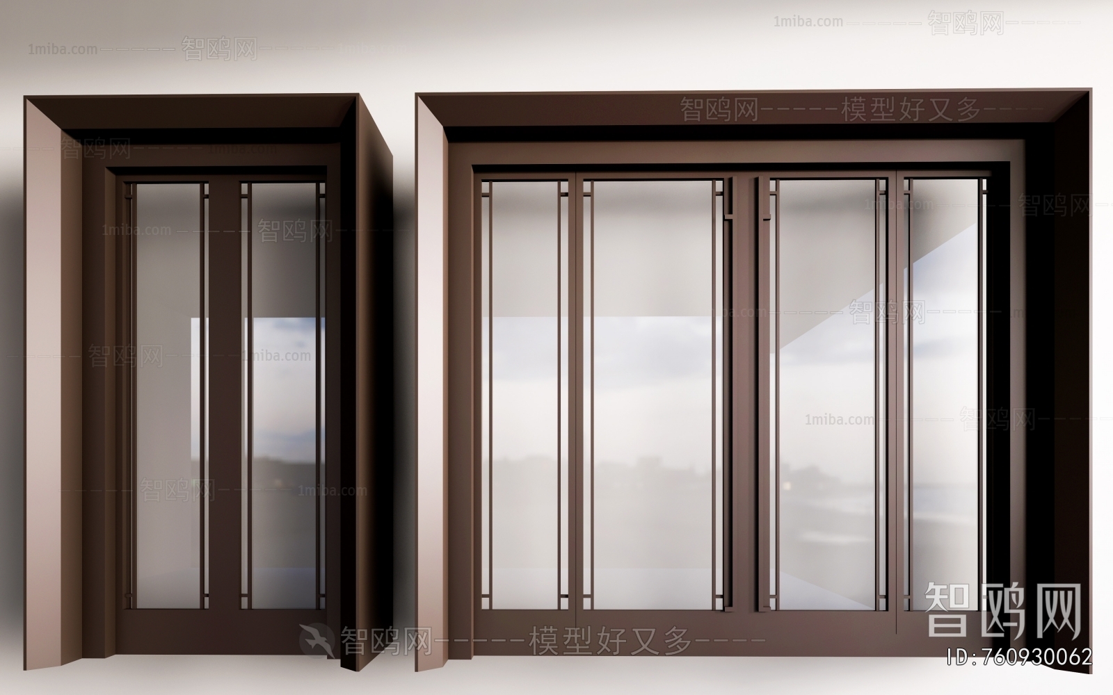 New Chinese Style Double Door