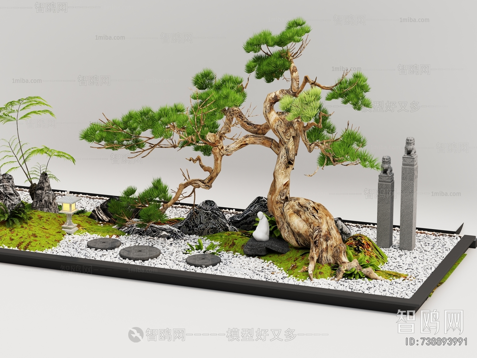 New Chinese Style Plant Landscaping