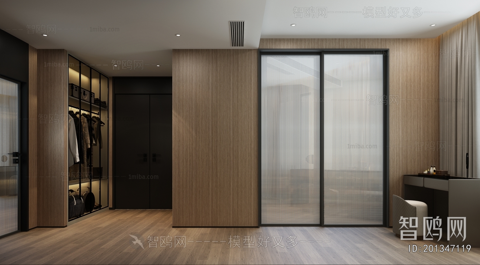Modern Clothes Storage Area