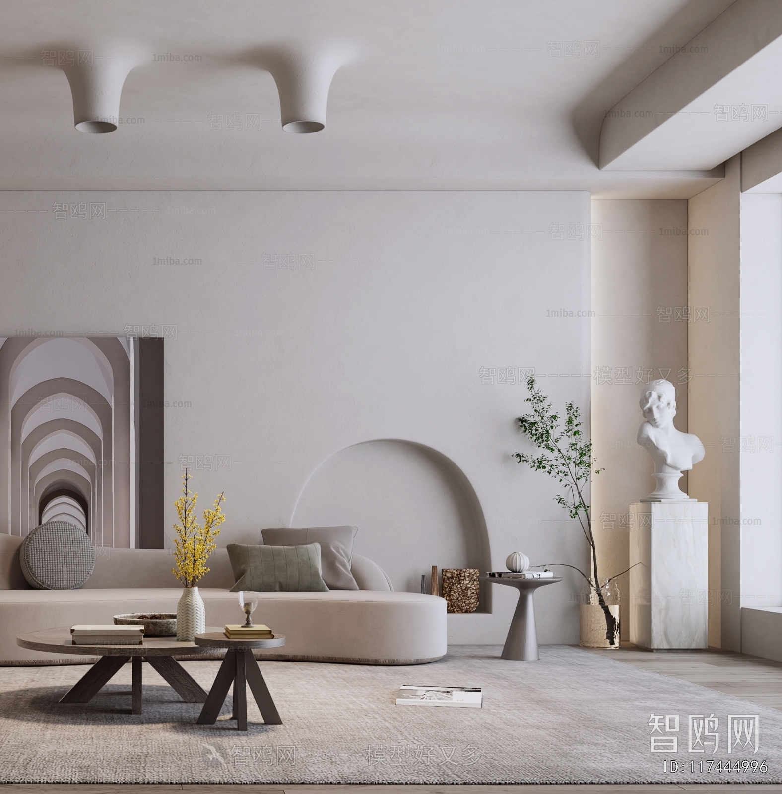 Wabi-sabi Style A Living Room