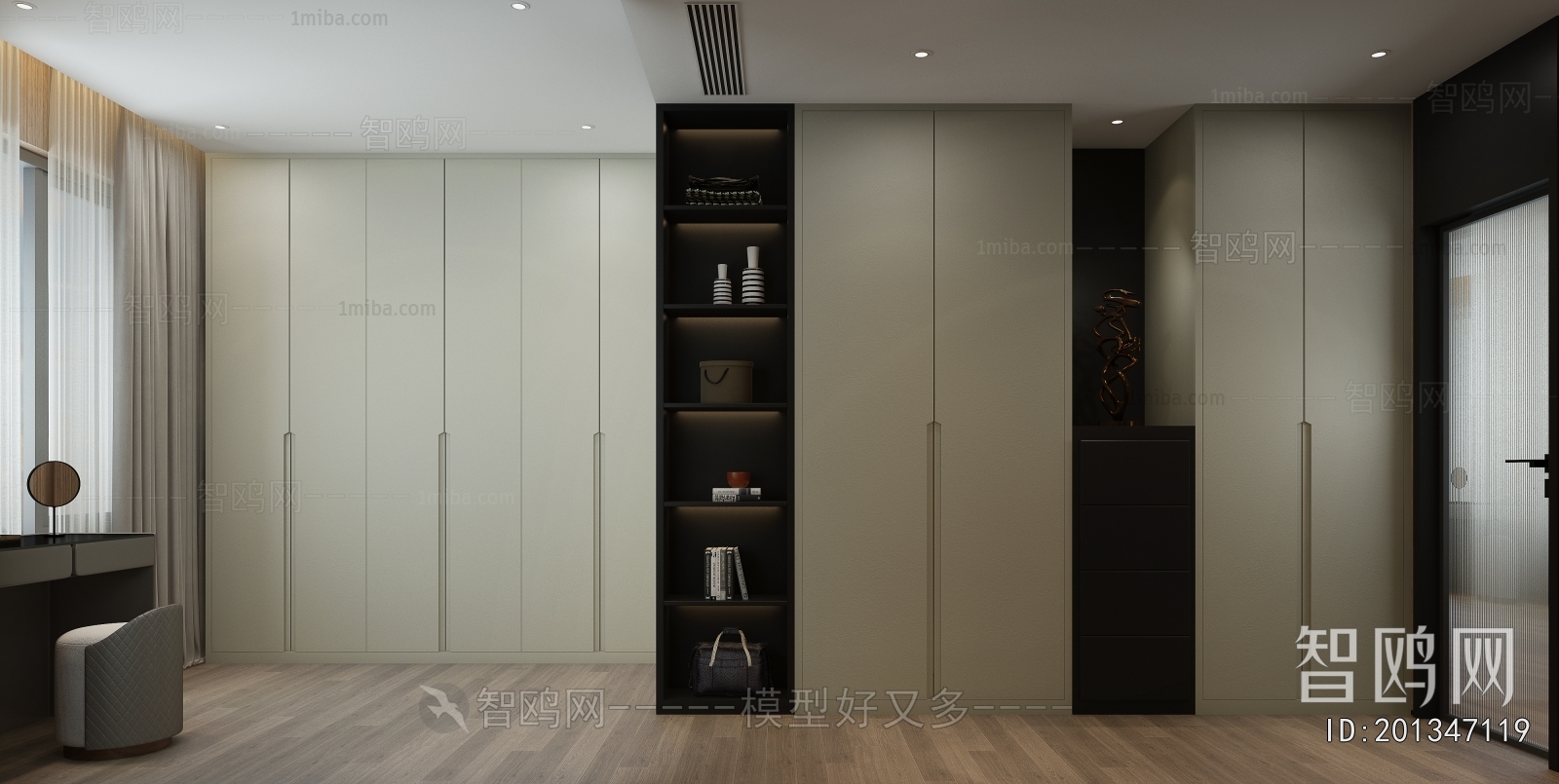 Modern Clothes Storage Area