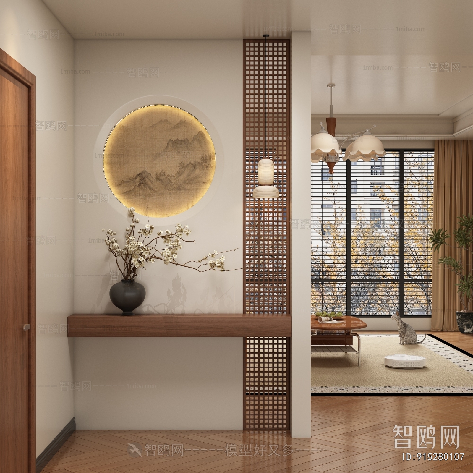 New Chinese Style Hallway