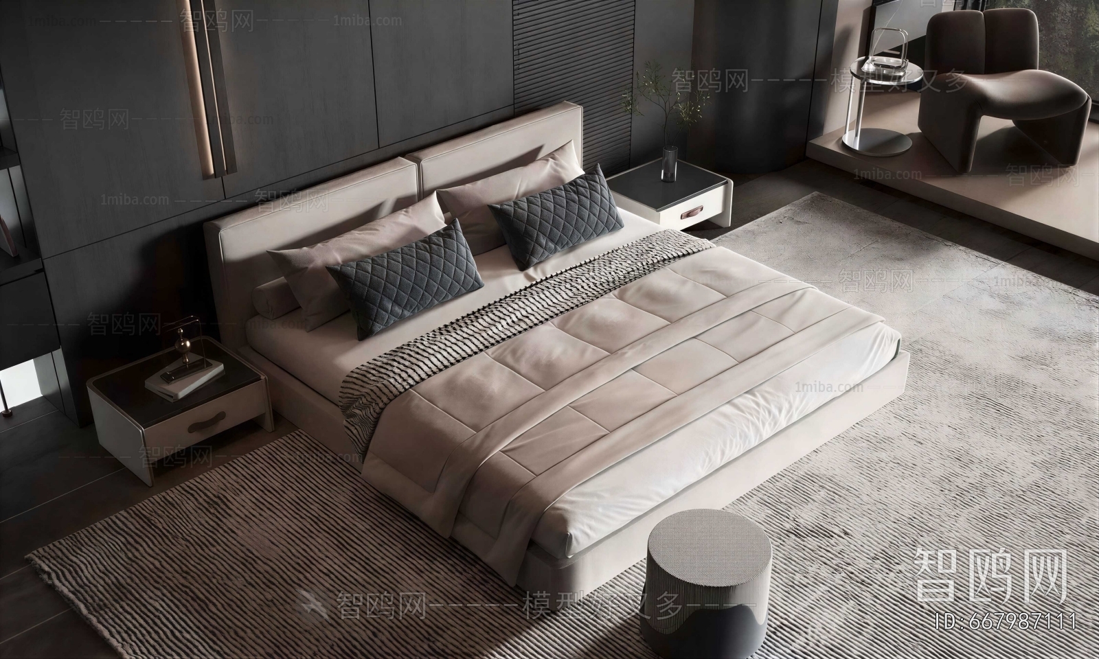 Modern Double Bed