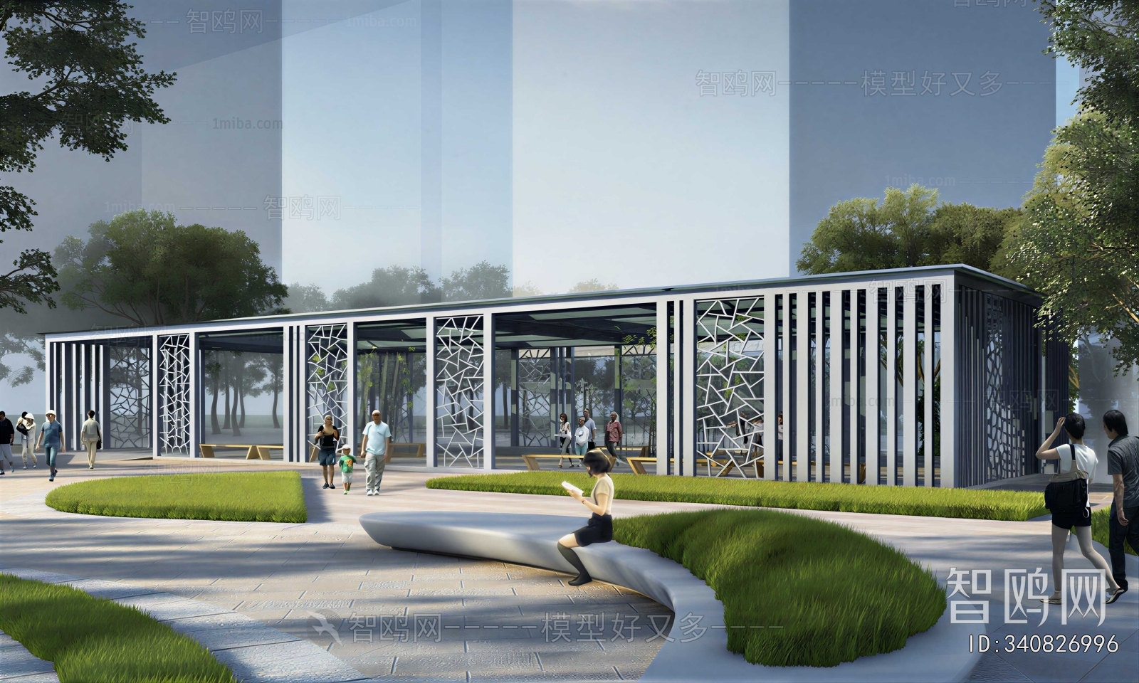 Modern Park Landscape