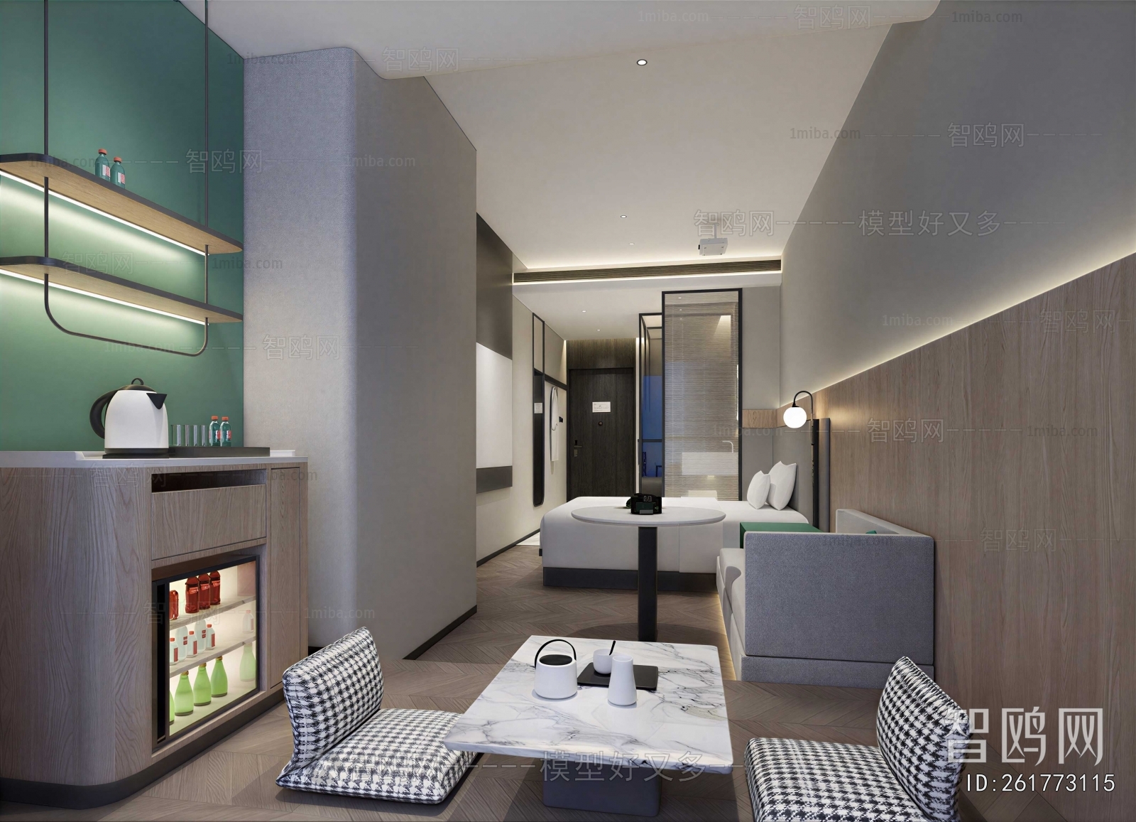 Modern Guest Room
