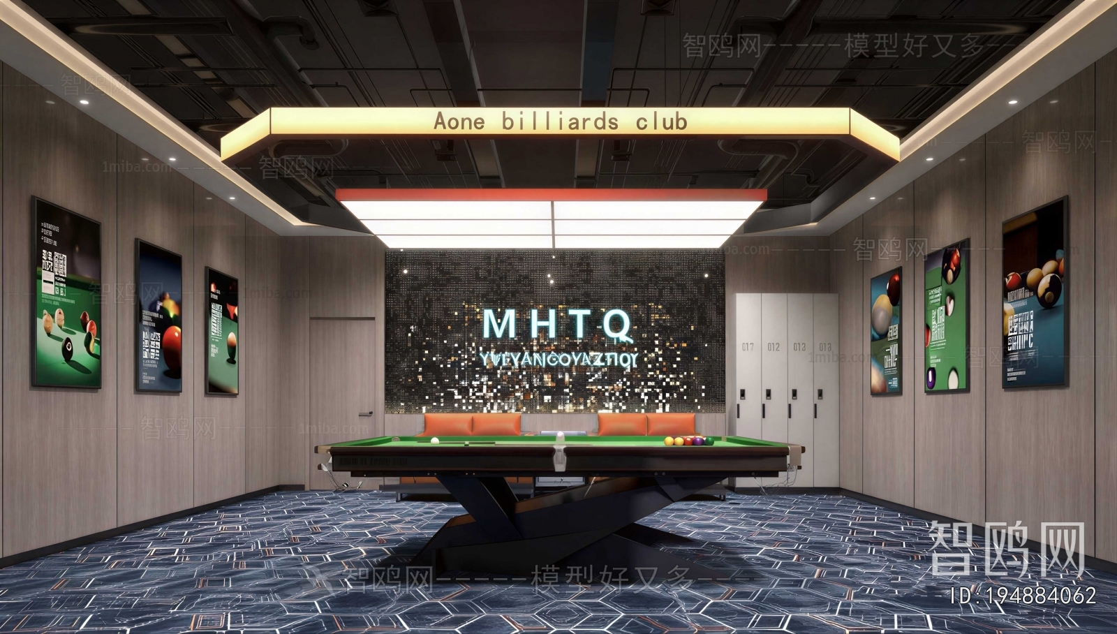 Modern Billiard Room