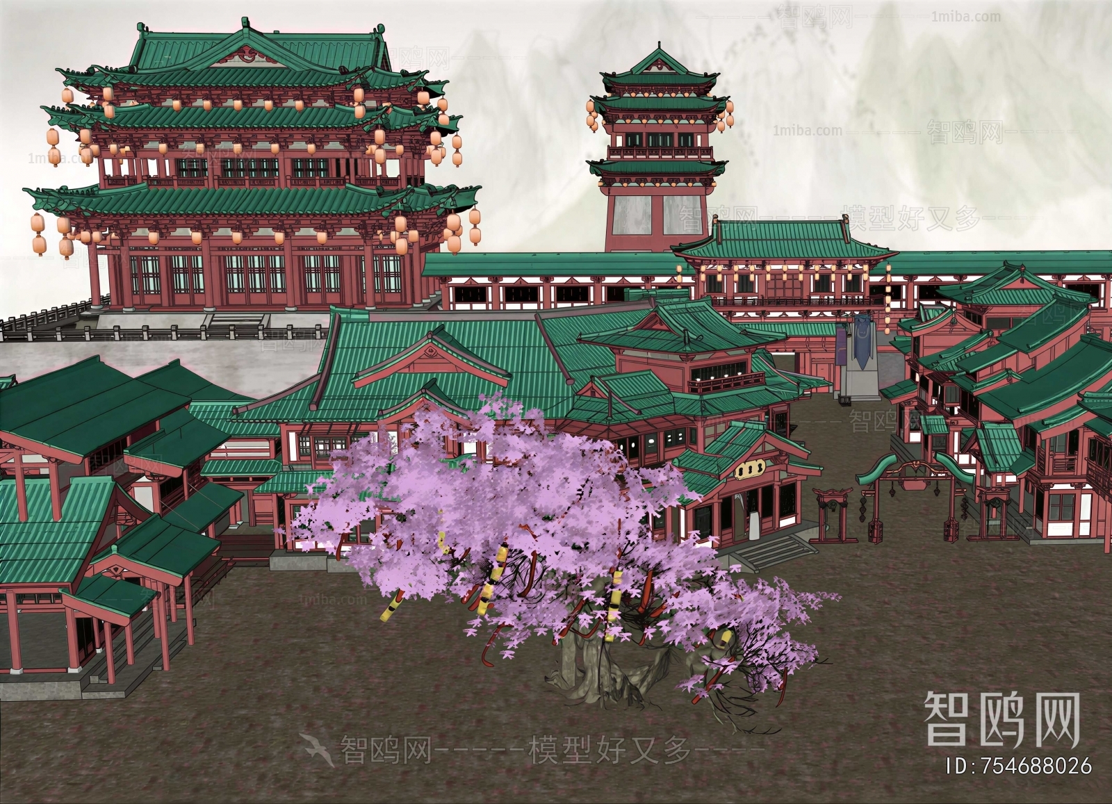 Chinese Style Ancient Architectural Buildings
