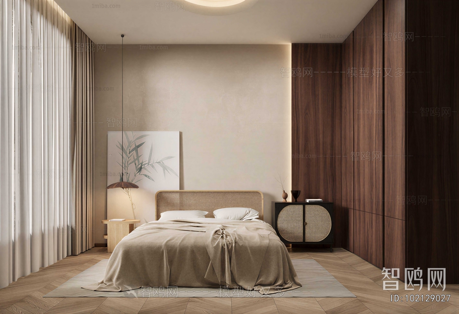 New Chinese Style Bedroom
