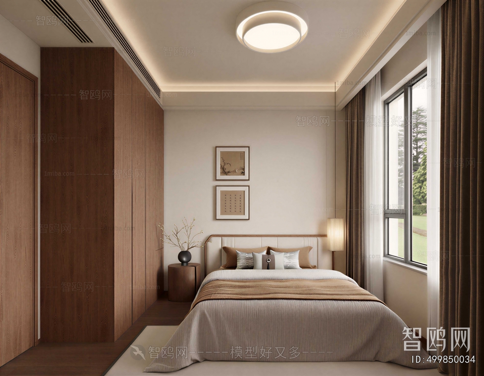 New Chinese Style Bedroom
