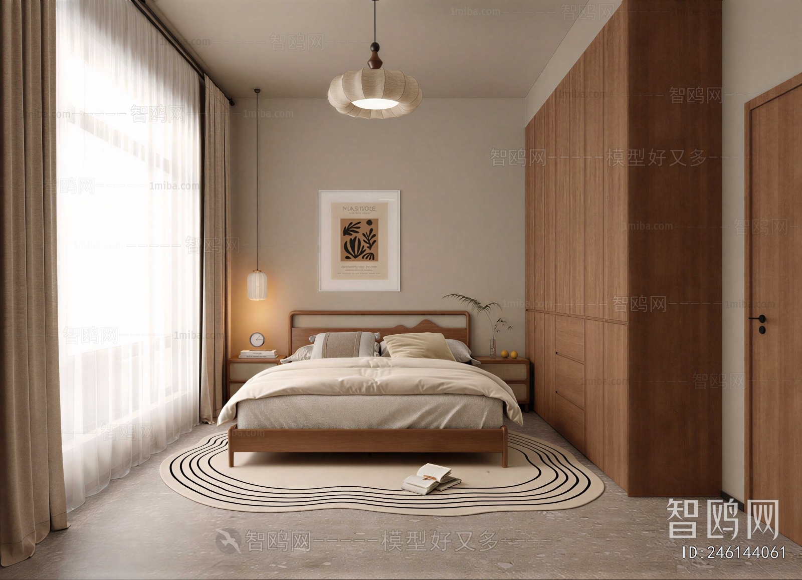 Wabi-sabi Style Bedroom