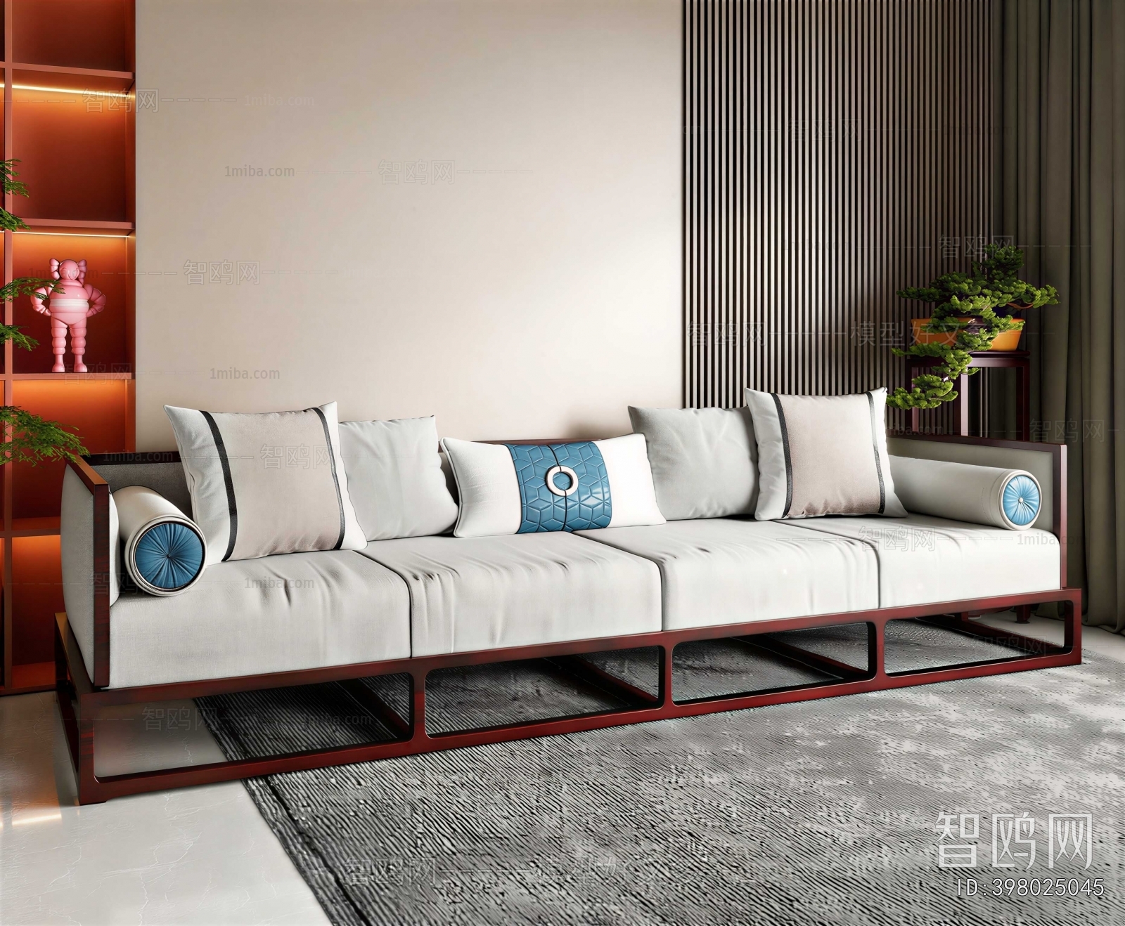 New Chinese Style Multi Person Sofa
