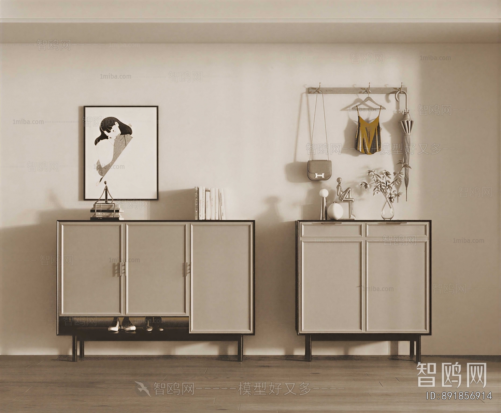 Modern Shoe Cabinet