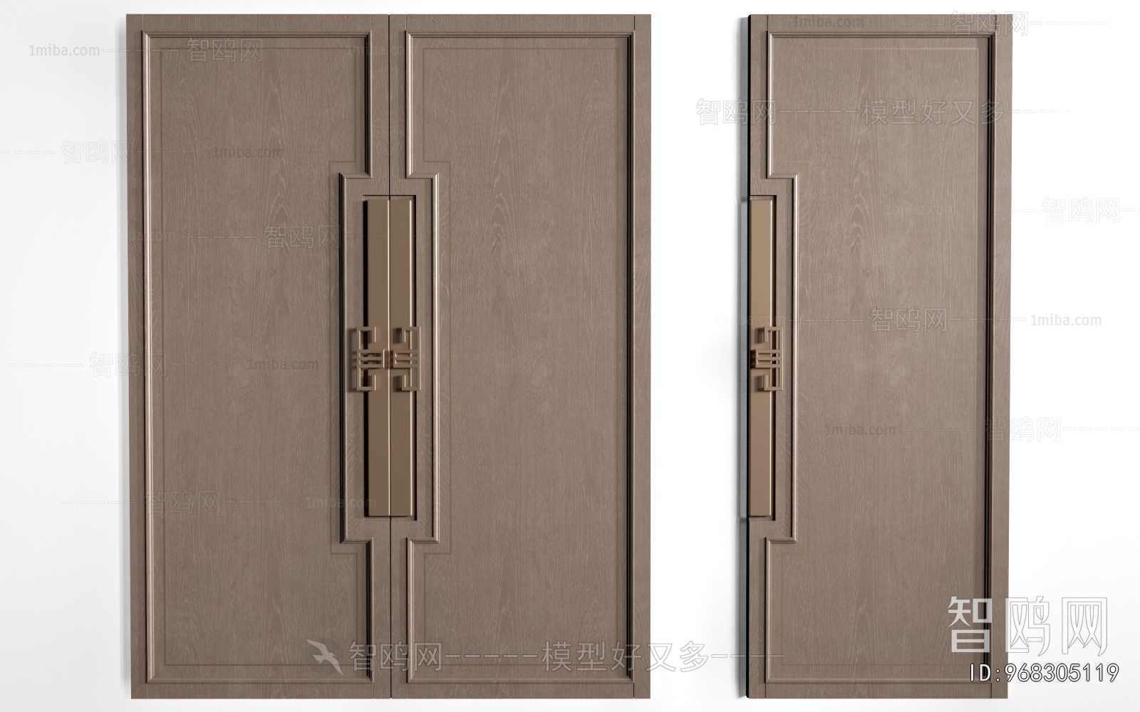 New Chinese Style Double Door