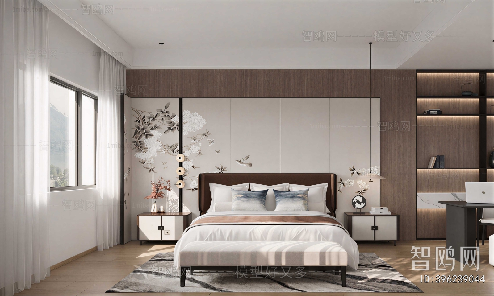 New Chinese Style Bedroom