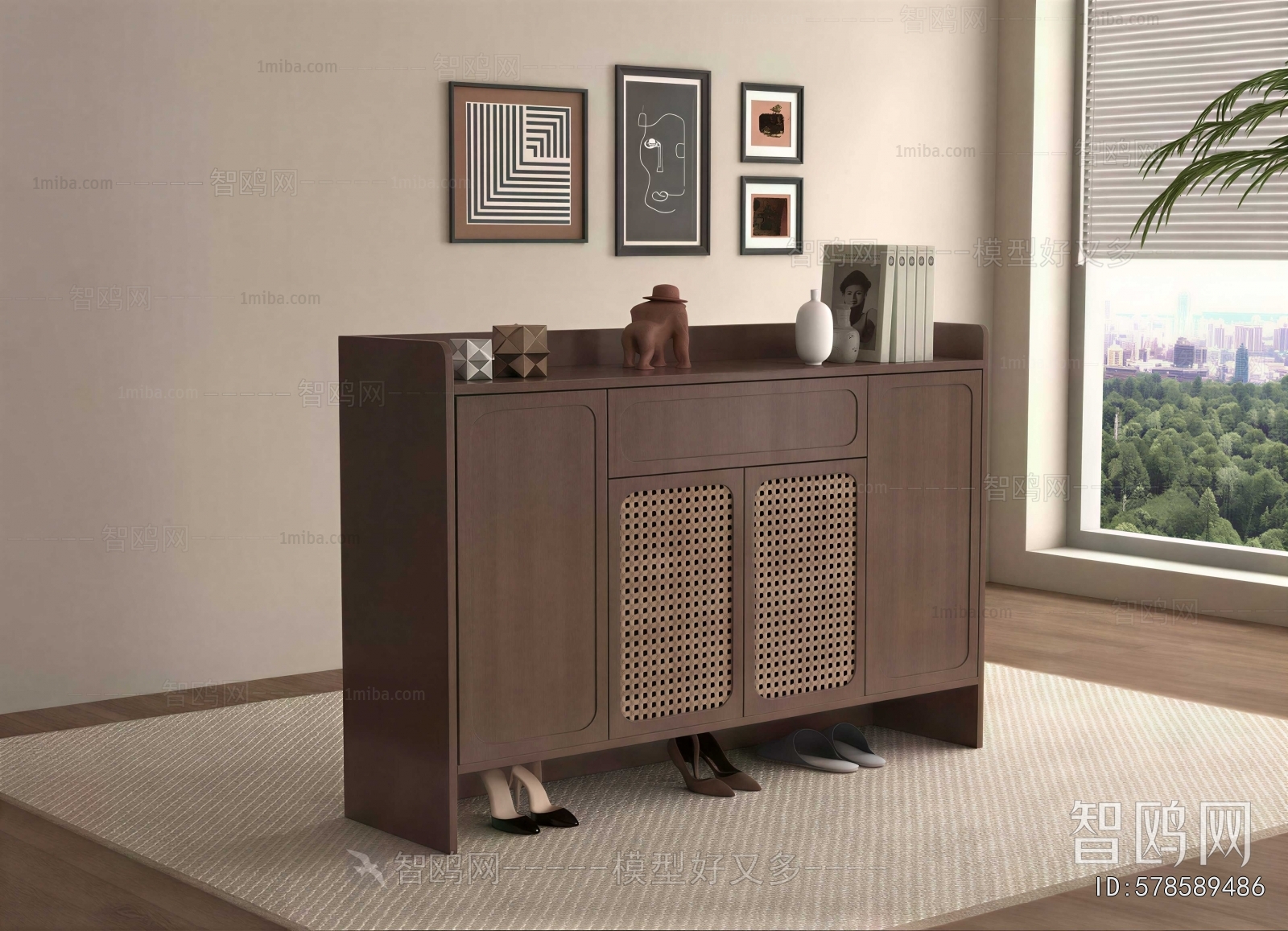 Modern Shoe Cabinet