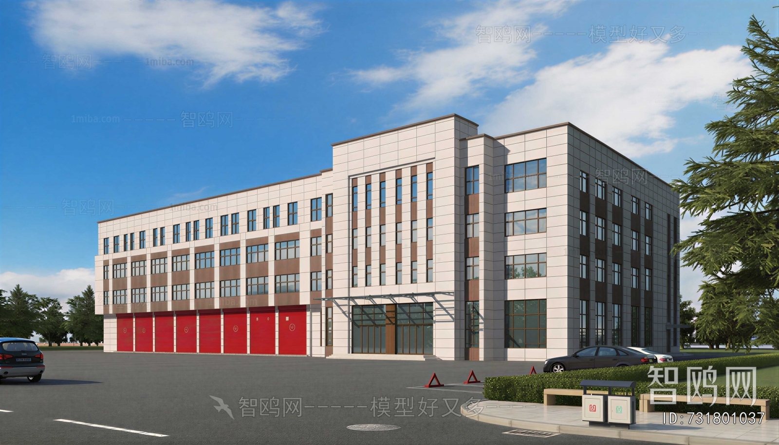 Modern Appearance Of Commercial Building
