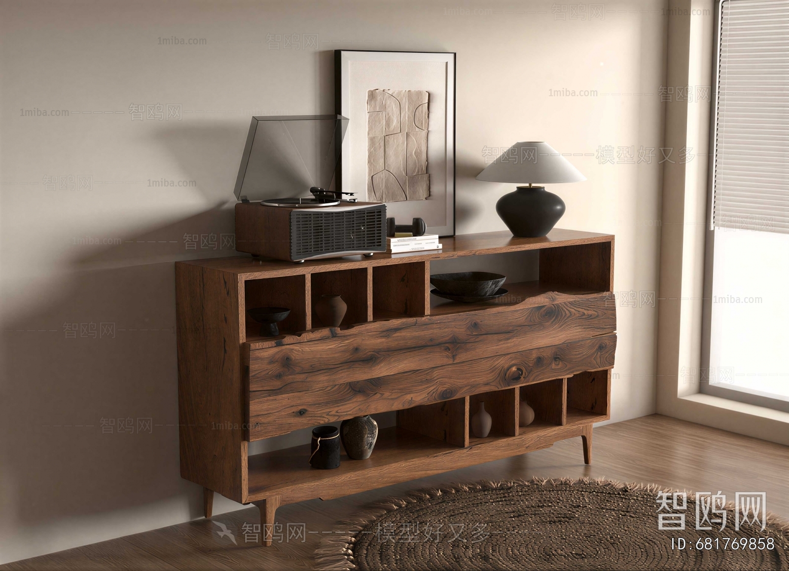 Wabi-sabi Style Entrance Cabinet