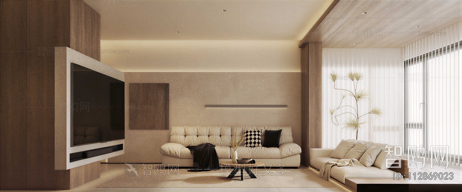Wabi-sabi Style A Living Room