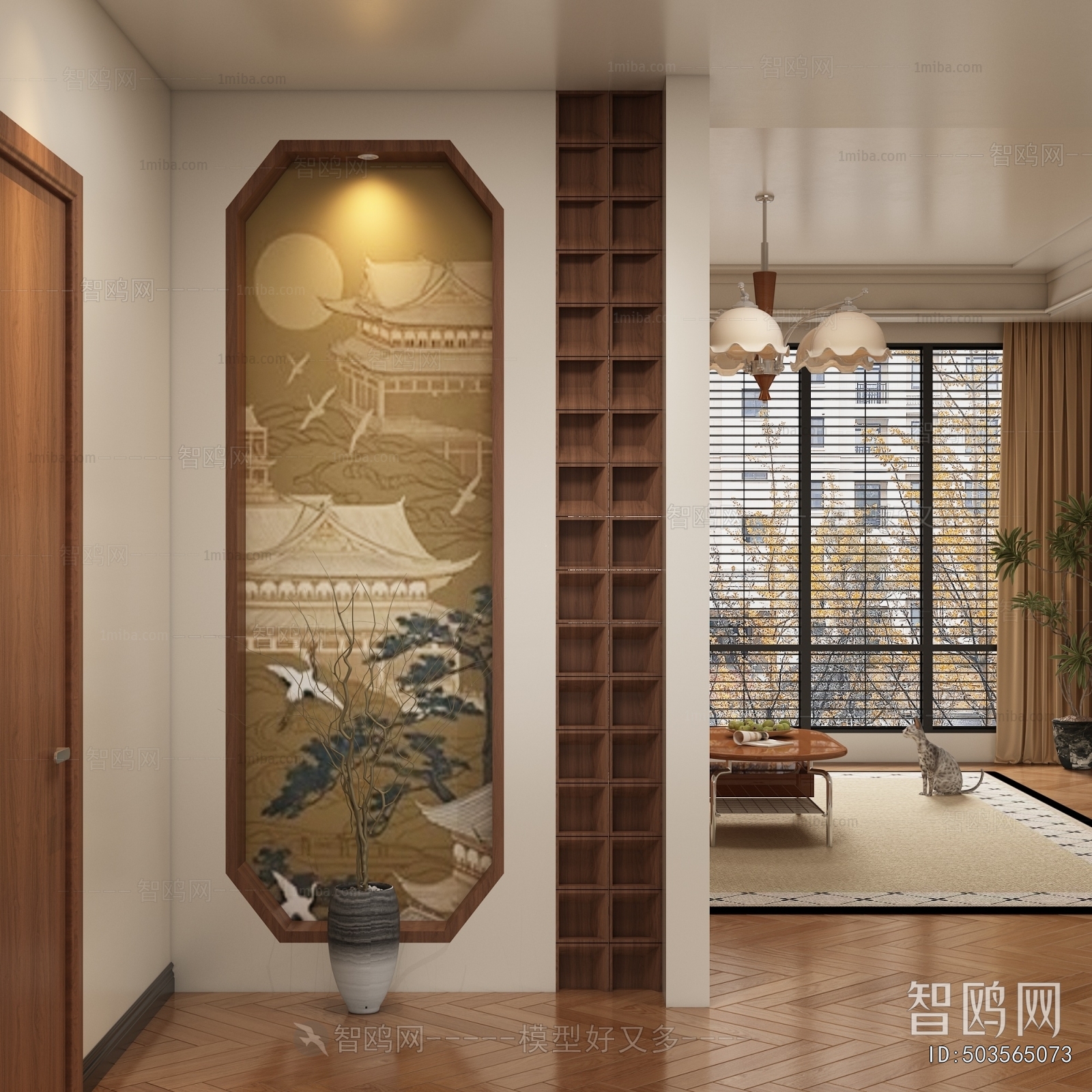 New Chinese Style Hallway
