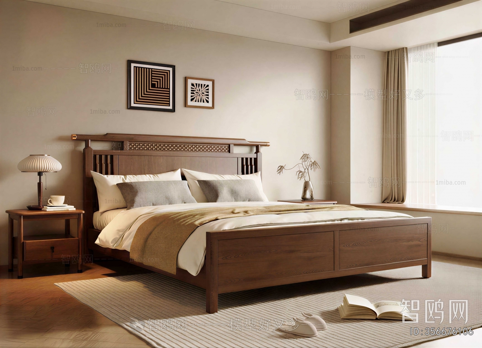 New Chinese Style Bedroom