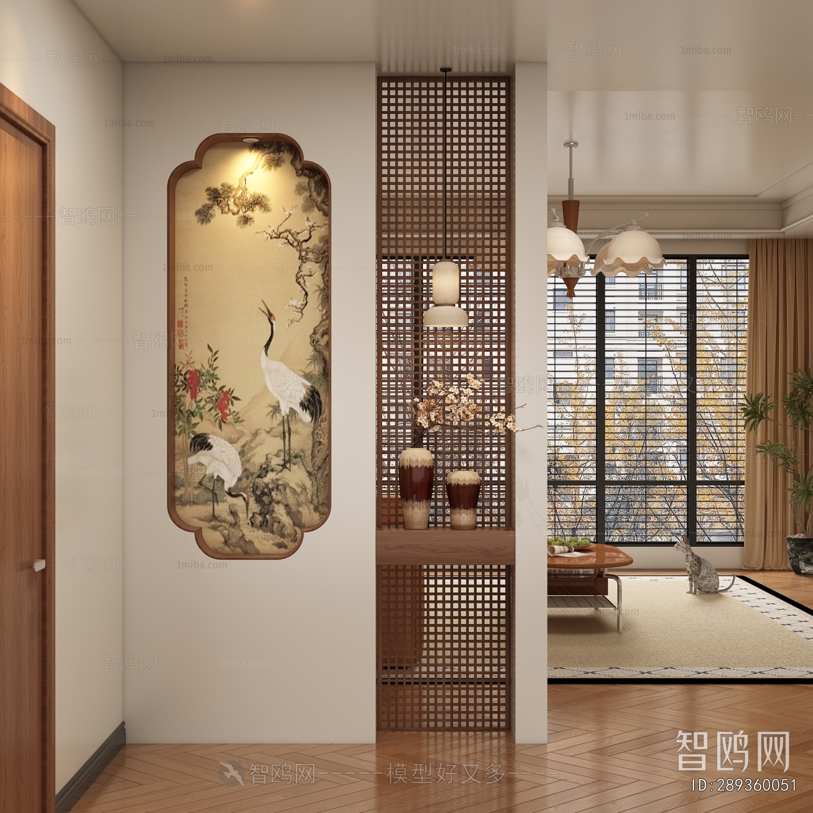 New Chinese Style Hallway