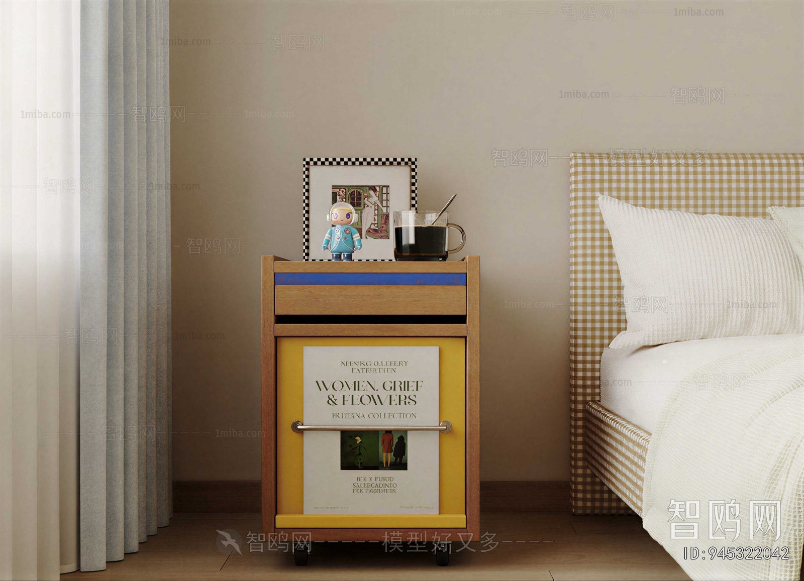 Modern Bedside Cupboard