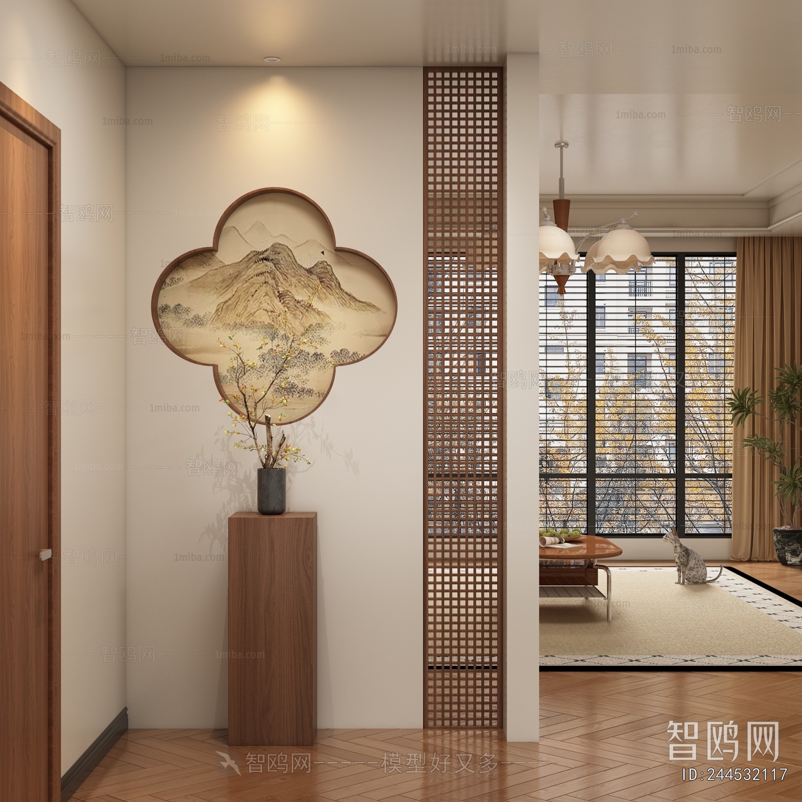 New Chinese Style Hallway